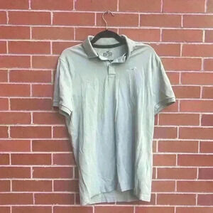 Hollister, Sage green men’s must have collection large polo shirt